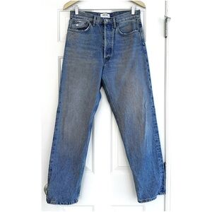AGOLDE 90’s High Rise Straight Jeans in Medium Wash – Size 27